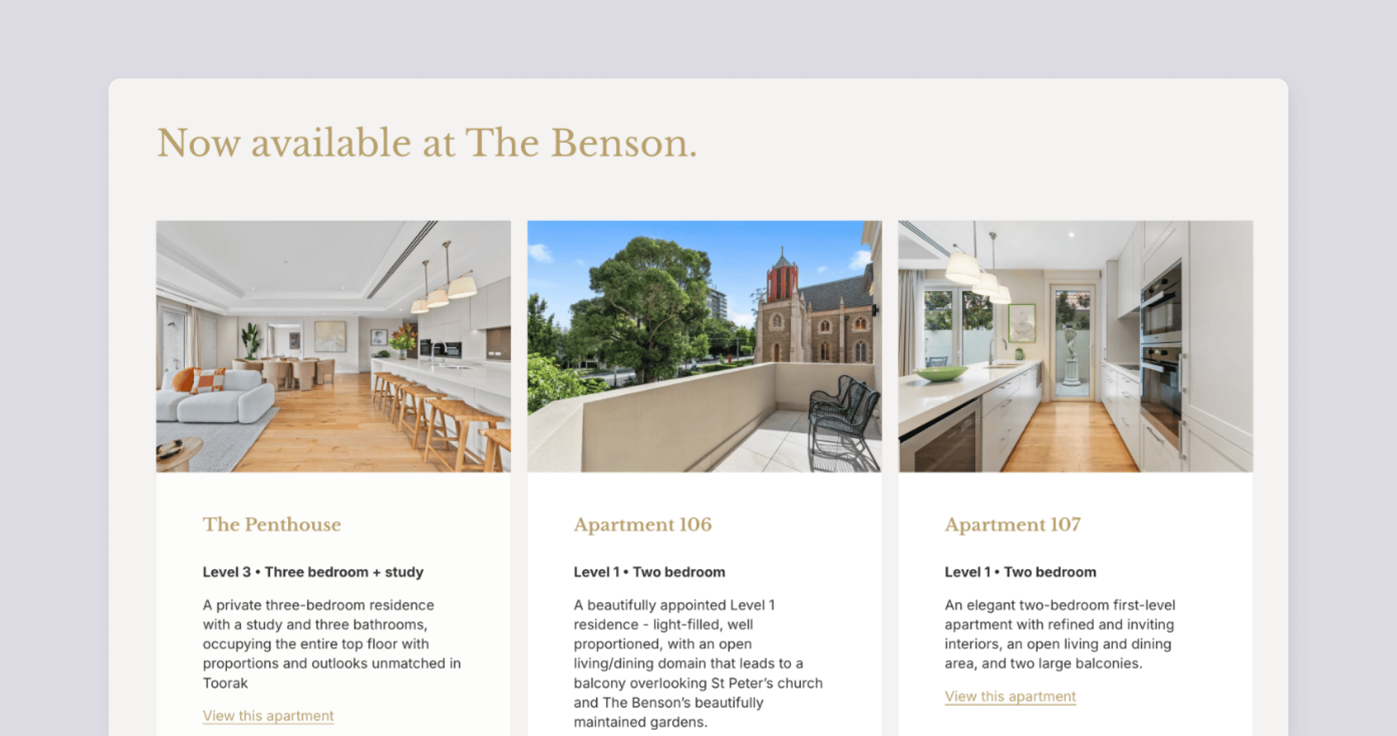 Every residence, presented with intent