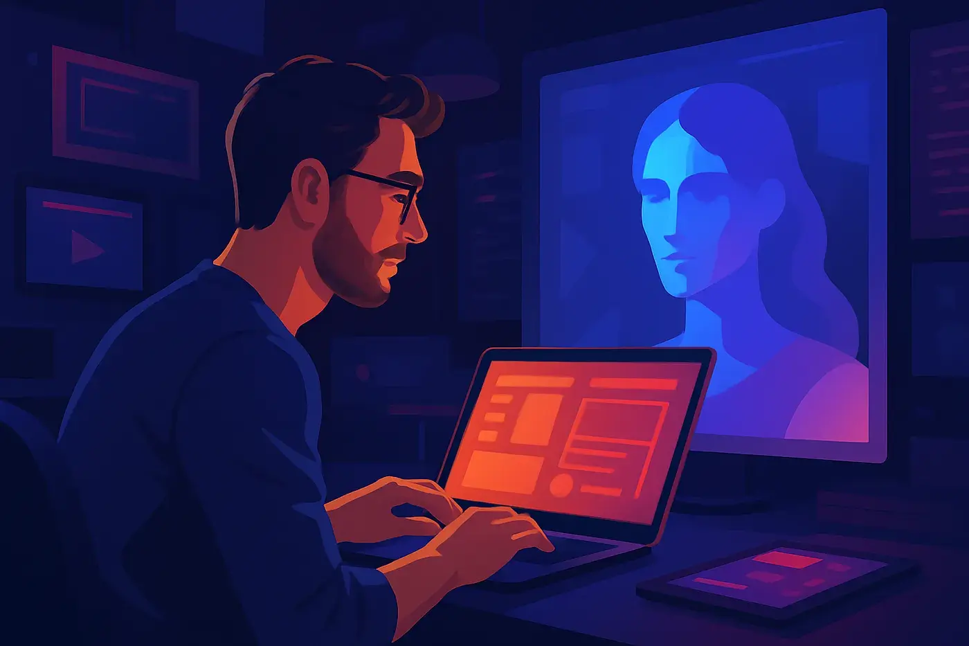 AI-driven tools such as Adobe Sensei, Canva&rsquo;s Magic Design, and Figma&rsquo;s recent AI features automate repetitive tasks, accelerate prototyping, and enhance idea generation. But can AI replace the nuanced understanding and emotional intelligence a human designer brings?